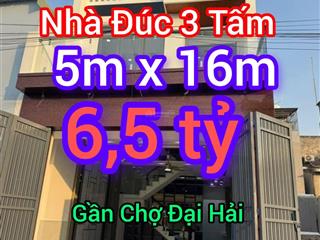 Bán nhà đúc 3 tấm 5m x 16m đường phạm văn sáng