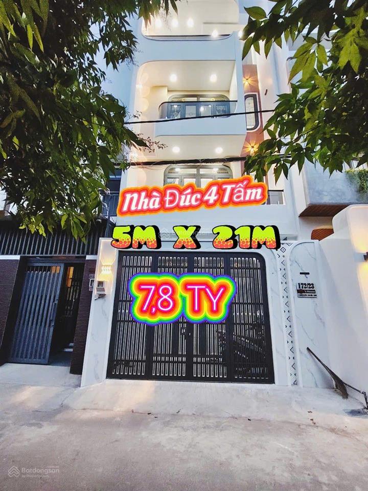 Bán nhà cao cấp đúc 4 tấm tại xã bà điểm 5m x 21m