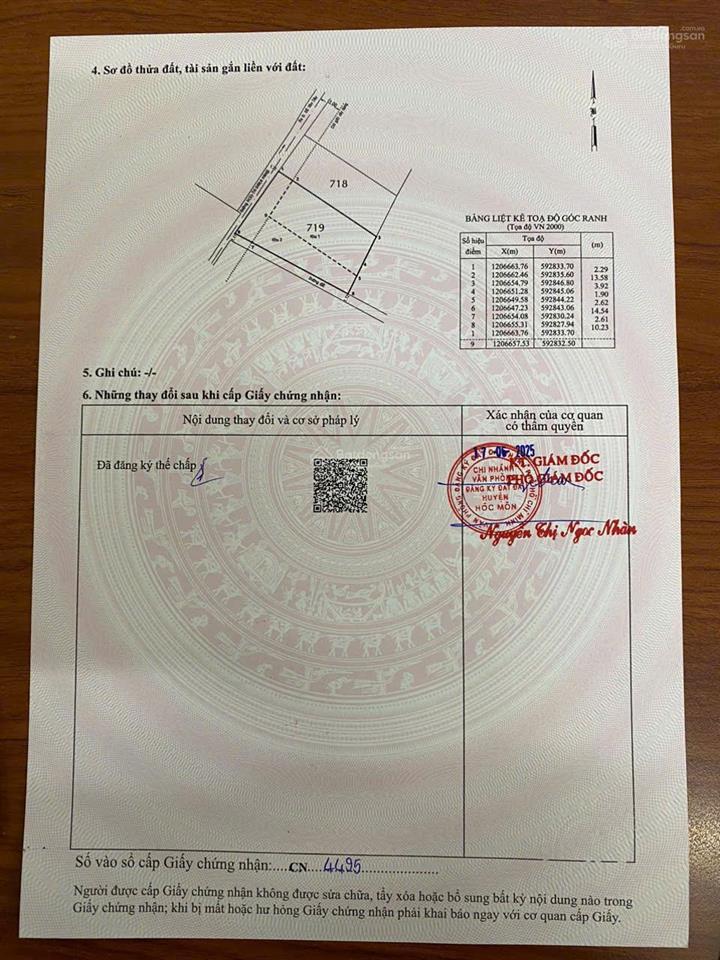 Bán đất tại đỗ văn dậy, tân hiệp, hóc môn, 2,7 tỷ, 93,5 m2, hàng hiếm đẹp, nhiều tiện ích