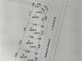 Cần bán 4 lô đất mặt tiền đường nhựa thông tô ký, dt 8x12m