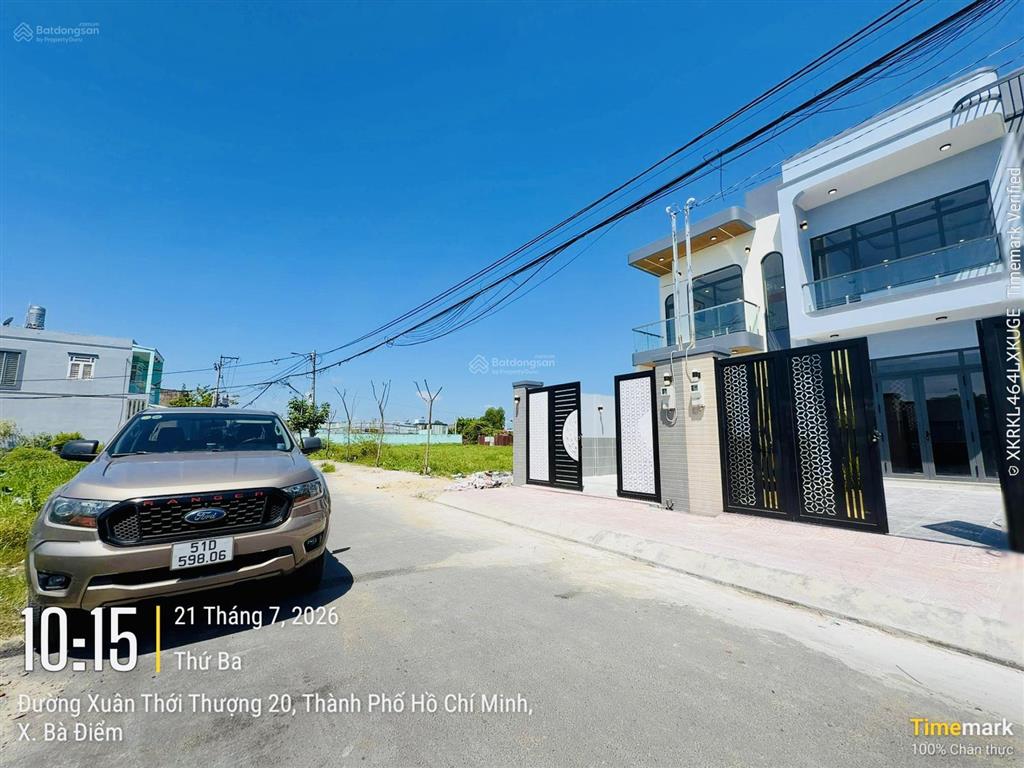 Bán nhà xã bà điểm 5x24m mới xây đường nhựa 12m gần chợ và công an xã bà điểm đường phan văn hớn