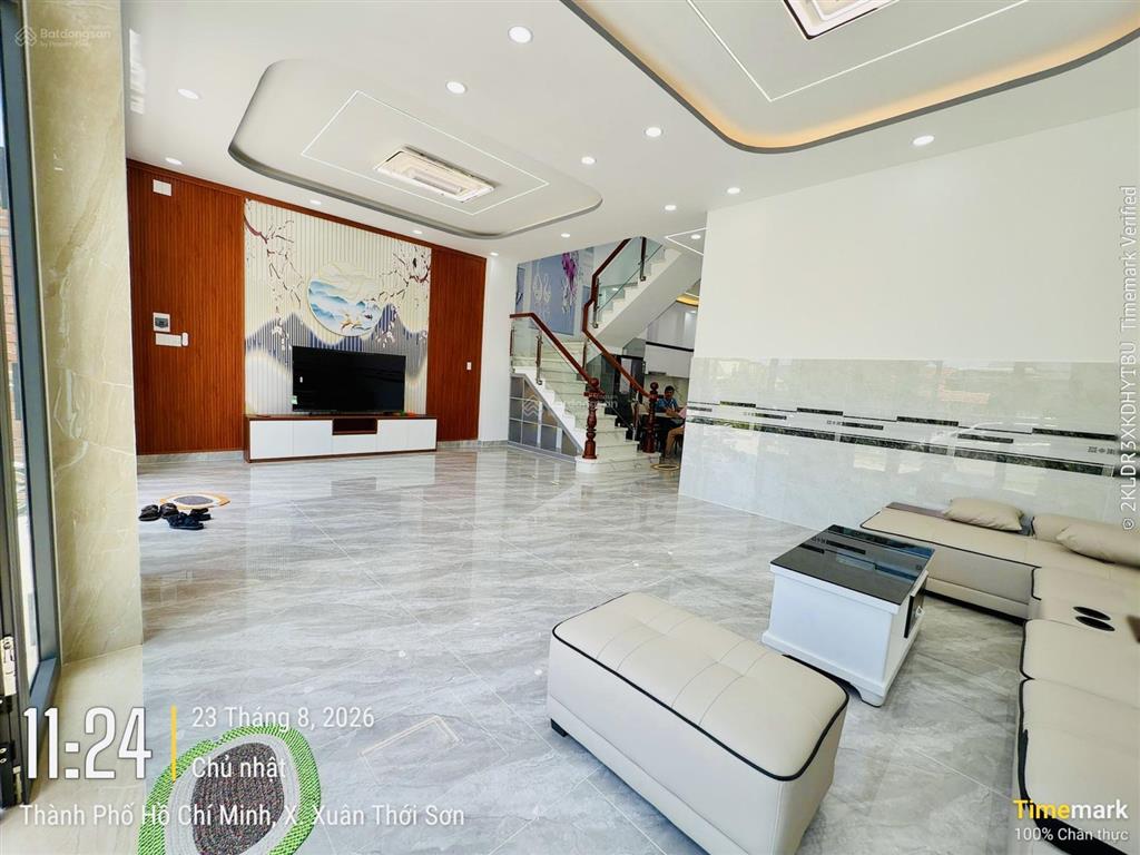 Bán nhà riêng 8x15m đúc 1 lầu kiểu villa tại xuân thới sơn  nguyễn thị thử