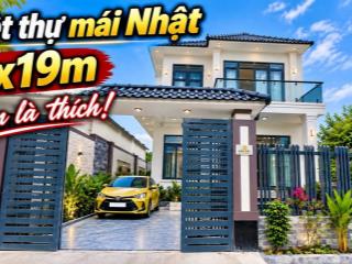 Biệt thự mini 1 lầu mái ngói nhật hiện đại, 8 x 19m full nội thất, sân vườn chill