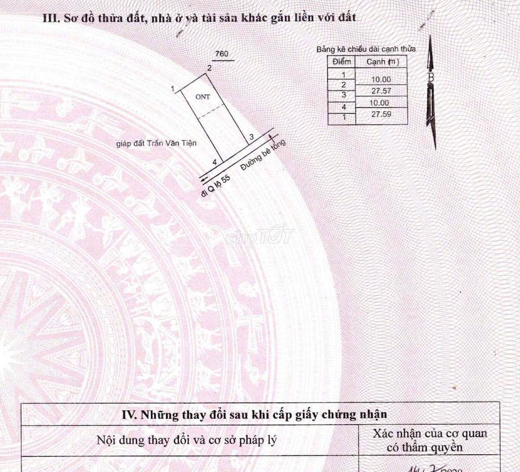 CƠ HỘI ĐẦU TƯ SINH LỜI – ĐẤT TÂN XUÂN GIÁ NGỘP CHỈ 79 TRIỆ.U/M NGANG!