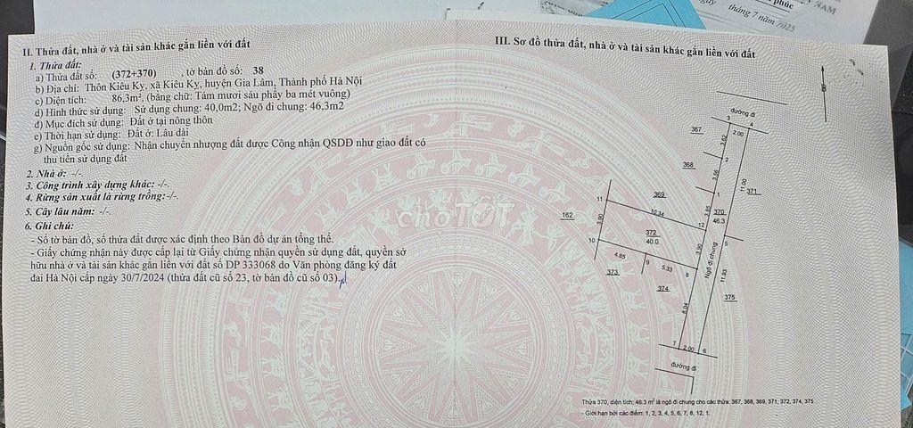 Bán nhà riêng tại Gia Lâm, Sát Đại học Vin và VinHome OCP1.