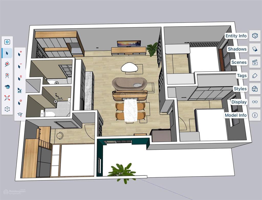Bán căn hộ hot siêu hiếm tại chung cư 19t6 kiến hưng, căn góc 3 ngủ độc bản lại có sân vườn riêng