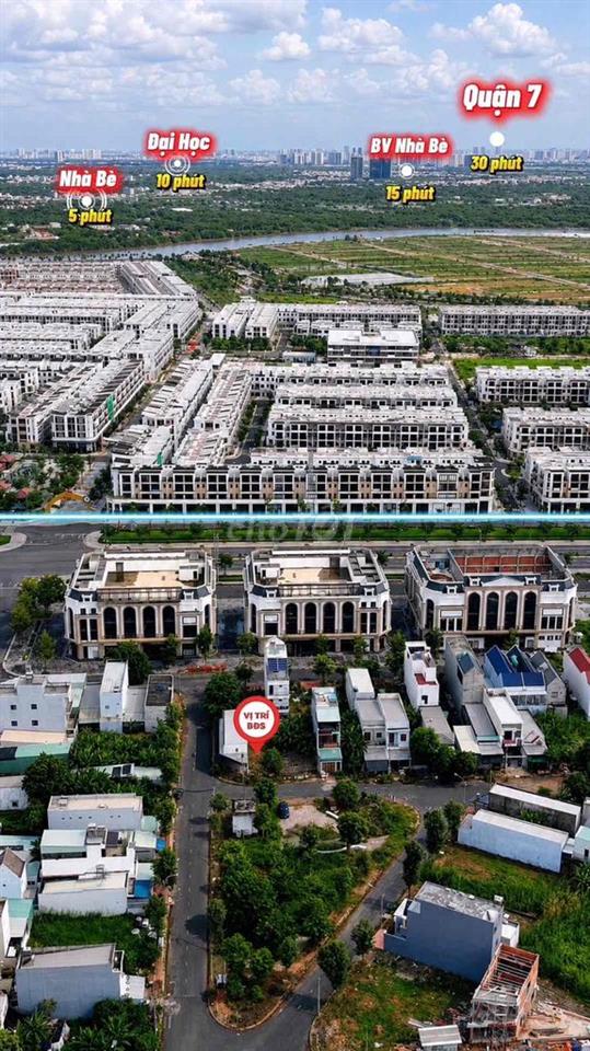 KDC Thái Sơn Long Hậu . Nền đất 100m2 ,View Công viên .Gần trường FPT
