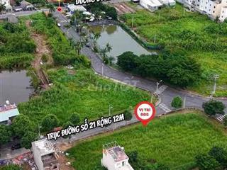 Sài Gòn Village Long Hậu .Nền Đẹp nằm ngay cổng số 1 và đường chính