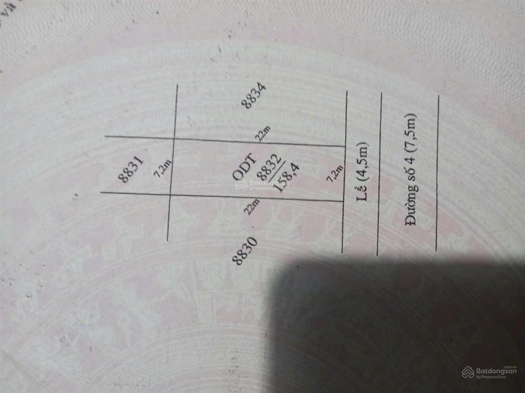 Bán đất 7,2x22m đối diện công viên nội khu, sát bên aeon mall tân an