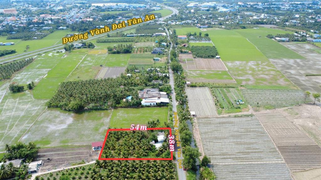 Bán đất ngang 38m dài 54m mặt tiền nguyễn văn quá phường khánh hậu, tỉnh tây ninh