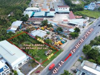 Bán đất mặt tiền quốc lộ 1a, vị trí đẹp gần vòng xoay tân an