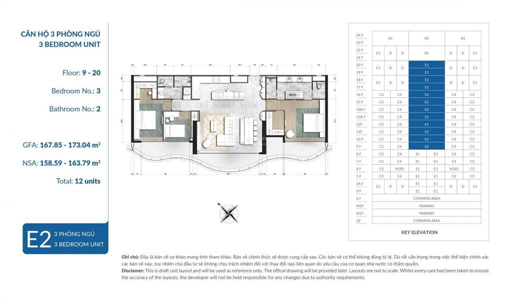 Cho thuê layout hoa hậu của waterina suites