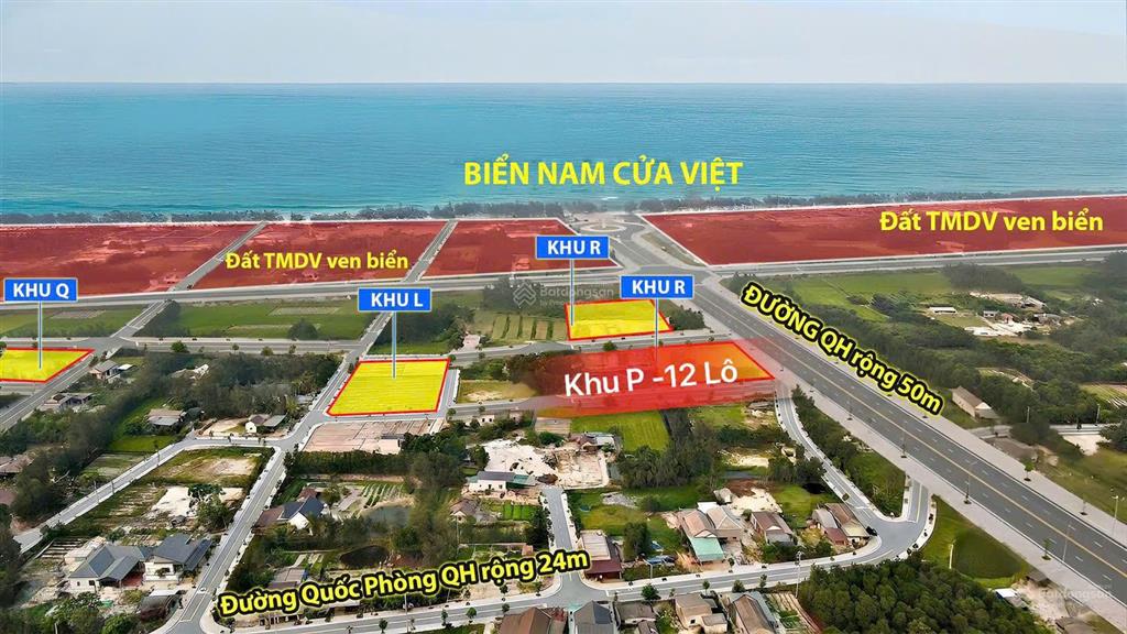 Chính chủ bán lô đất 215m2 chỉ 3tr/m2 cách sân bay, biển chỉ 500m sẵn sổ sang tên trong ngày