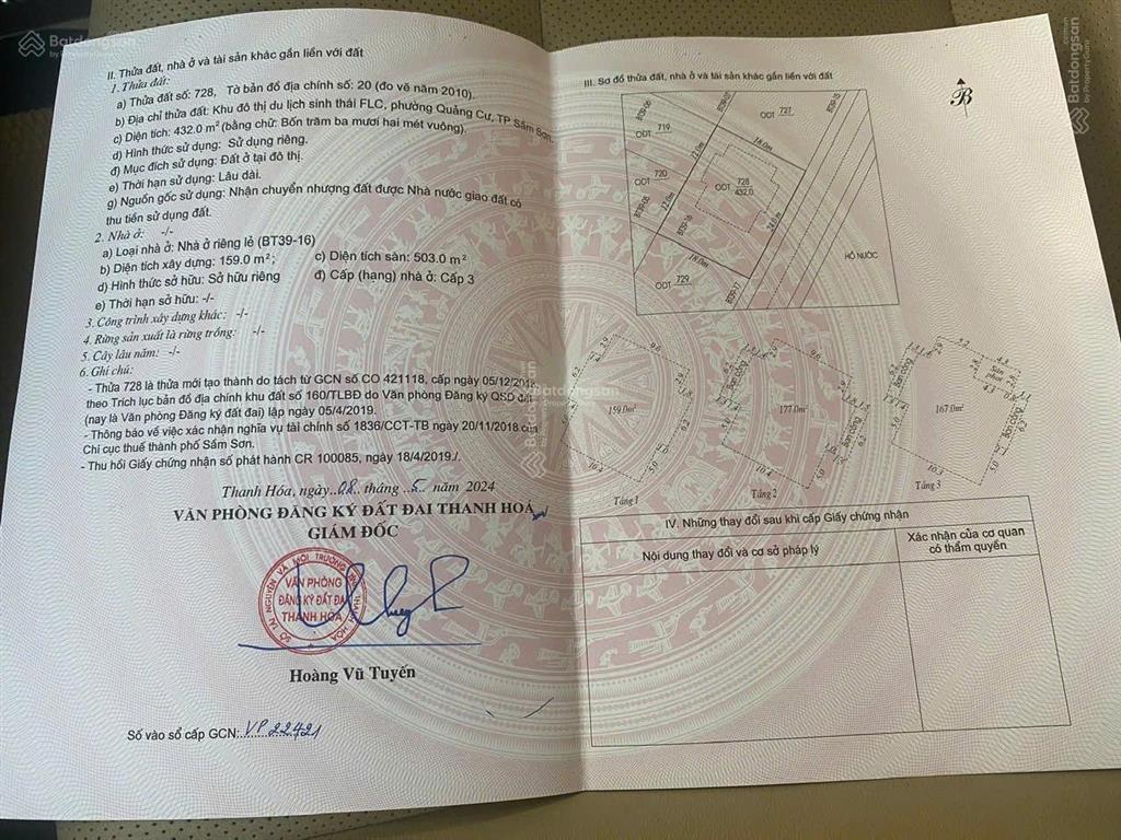 Bán gấp biệt thự flc sầm sơn giá 8,3 tỷ. sẵn sổ giao dịch ngay, chốt là có lời