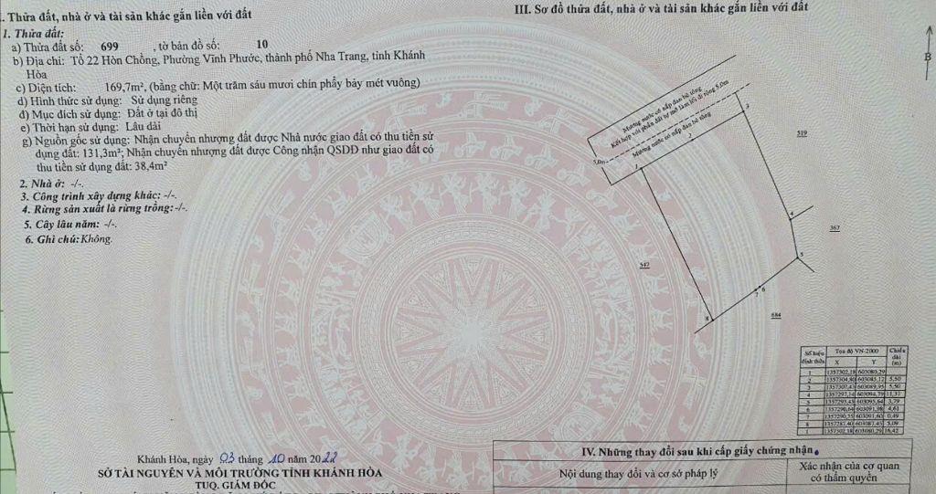 Siêu Phẩm Đất Ngang 11m – Gần Biển Hòn Chồng, Vĩnh Phước