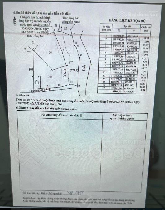 Chính chủ bán đất trong khu dân cư bàu cạn