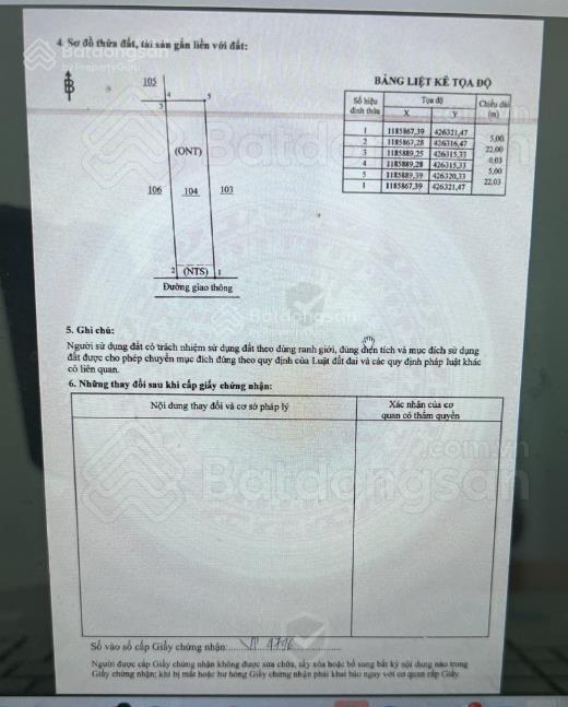 Chính chủ bán đất trong khu dân cư bàu cạn