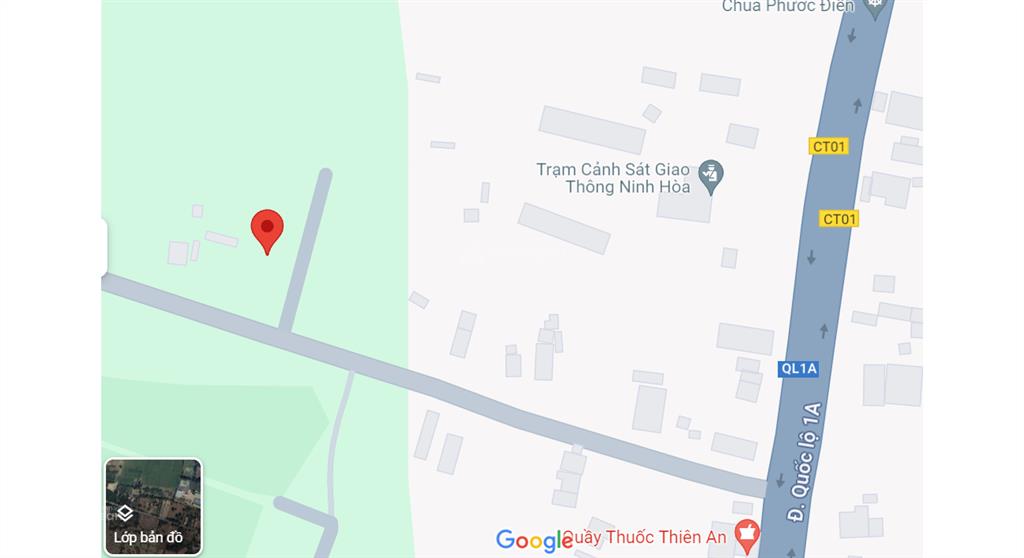 Bán đất sổ đỏ (đất ở nông thôn) 400tr xã ninh an cách ql1a 100m