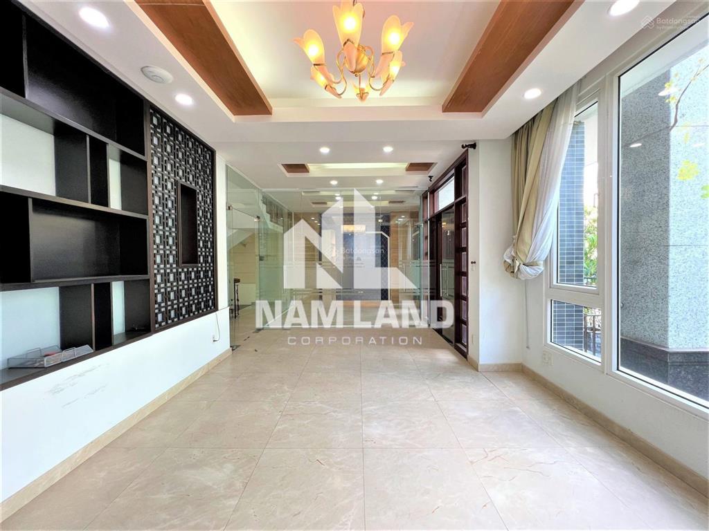 Cho thuê nhà đôi ngang 15m hầm 3 lầu 7 phòng khu compound gần sông sài gòn để ở, văn phòng công ty