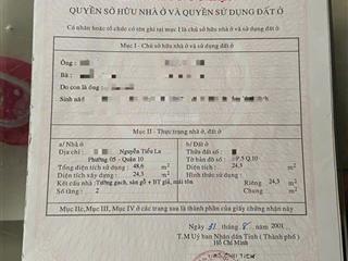 (5,6 tỷ tl) nhà hẻm xe tải, sát mặt tiền nguyễn tiểu la..!