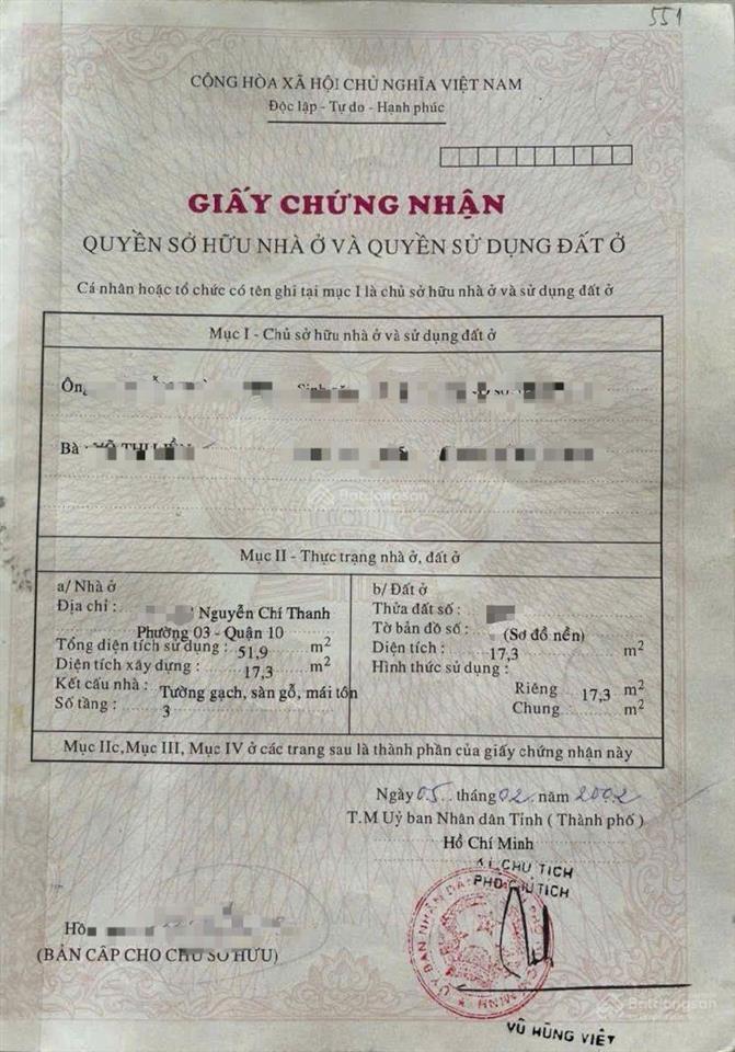 (3,38 tỷ tl) nhà 3 tầng, hẻm 1 sẹc nguyễn chí thanh, gần mặt tiền..!
