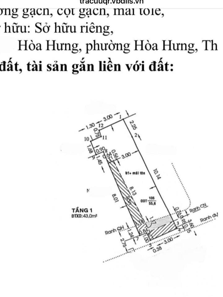 (6,5 tỷ tl) siêu phẩm mặt tiền tương lai, 55m2 hiện hữu, nở hậu