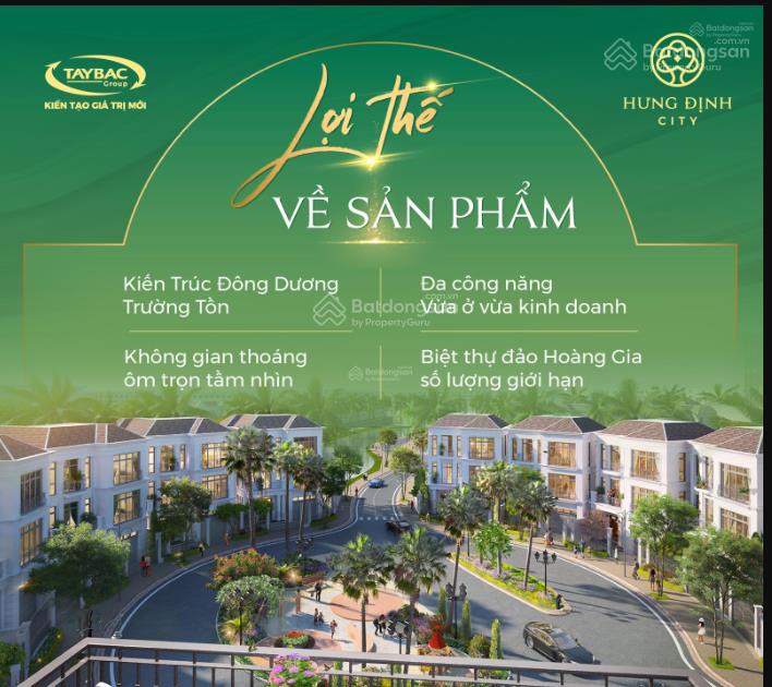Ra mắt lô đẹp giá rẻ dự án hưng định city