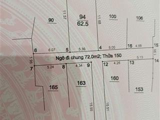 Bán 62,5m phúc lợi, giá đầu tư thấp hơn vị trí 20 giá. cách đường to 17m chỉ vài bước chân