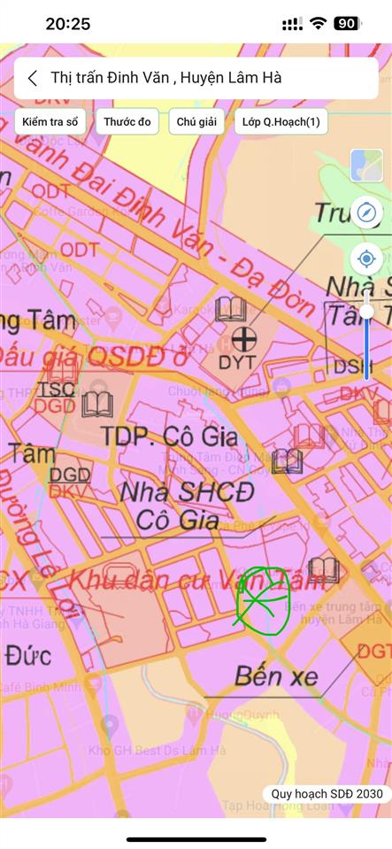 Bán lô đất ngay trung tâm xã đinh văn cách đường hùng vương 100m. sát vách khu dân cư vạn tâm koza