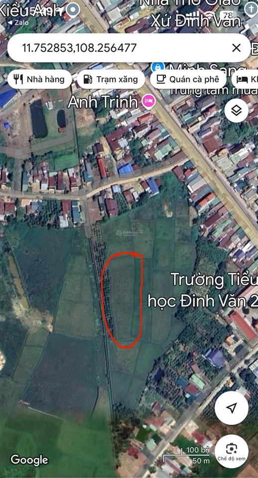 Bán lô đất ngay trung tâm xã đinh văn cách đường hùng vương 100m. sát vách khu dân cư vạn tâm koza