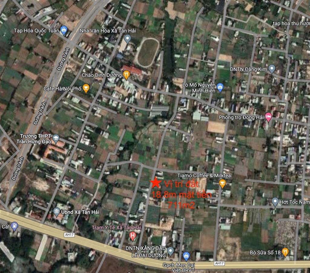 Bán đất đẹp tân hải sát quốc lộ 51 gần ủy ban tân hải 750m2 19mmt 300m2 thổ cư giá 3.6 tỷ hh2%