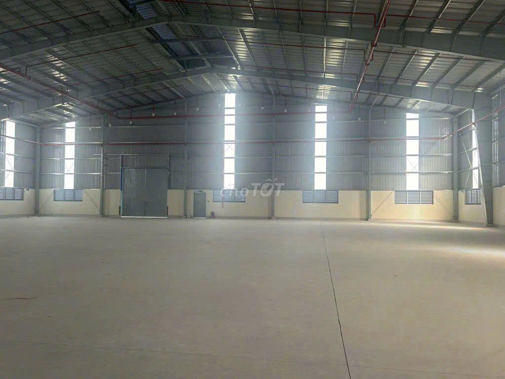 Cho thuê xưởng 12.000m² mặt tiền Cụm công nghiệp Hải Sơn Đức Hòa Đông 