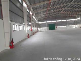 Cho thuê kho xưởng 1.700m² KCN Long Hậu Cần Giuộc – PCCC Bình điện 