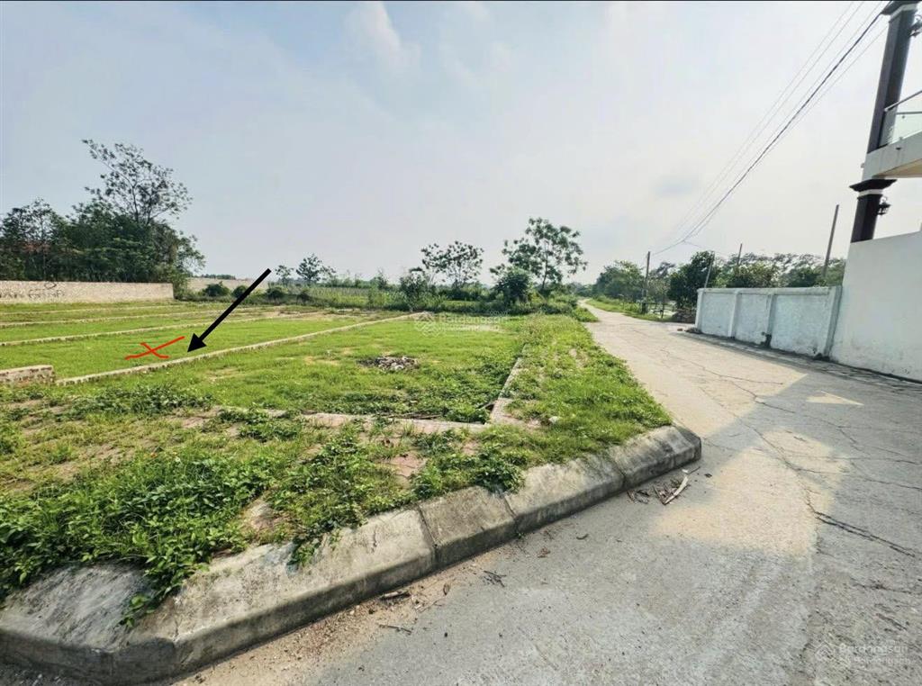 Bán lô áp góc 99,8m2 bìa làng 2 mặt tiền thôn nam cương, xã nội bài, hà nội