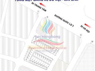 Bán đất đấu giá x5 du nội, mai lâm đón sóng vin yên thường và đường dẫn cầu tứ liên.