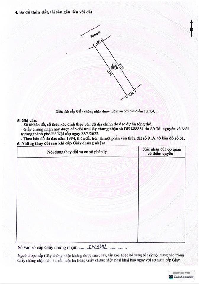 Bán 103m2 đất tại đồng nhân, hải bối, đông anh, hà nội  sát cạnh dự án thành phố thông minh