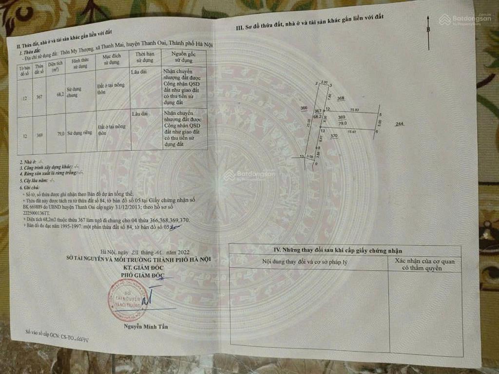 Bán mảnh đất 70m đấu giá tại kim bài thanh oai hà nội, ô tô vào đất, ngõ thông, sát vin.