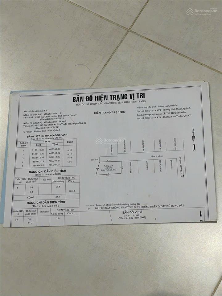 Nhà hẻm 300 nguyễn văn linh quận 7  1trệt + 1lầu. 2 phòng ngủ + 1wc. giá 990 triệu.  0901 311 ***
