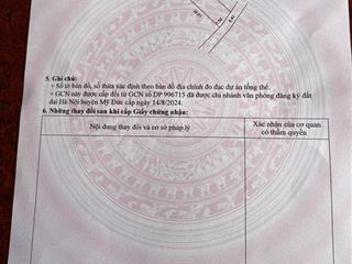 Bán lô đất full thổ cư  2 mặt ngõ  giá tốt phú hiền mỹ đức hà nội