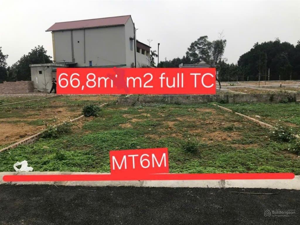 Đất nền 66.8m đồi sen  bình yên  thạch thất. mặt tiền rộng 6m giảm giá cắt lỗ bán gấp