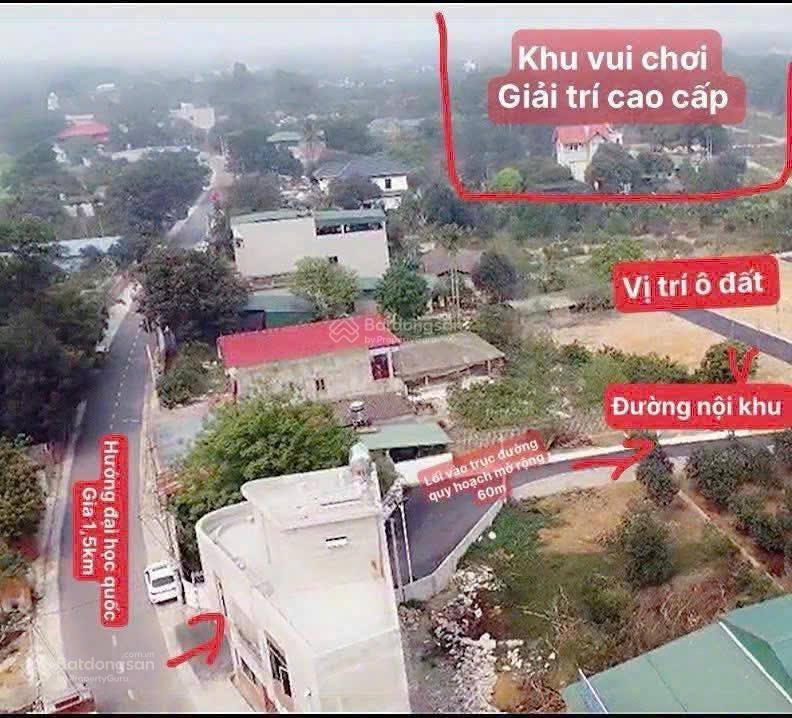 Lô đất 60.4m2 full thổ tại đoài phương, hn  giá chỉ 2.3 tỷ