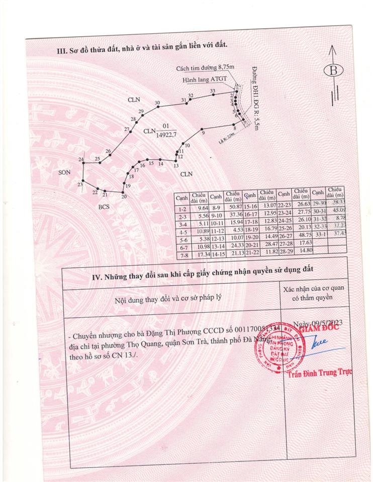 Chính chủ cần bán 15.000m đất cln mặt tiền đường nhựa view sông vàng