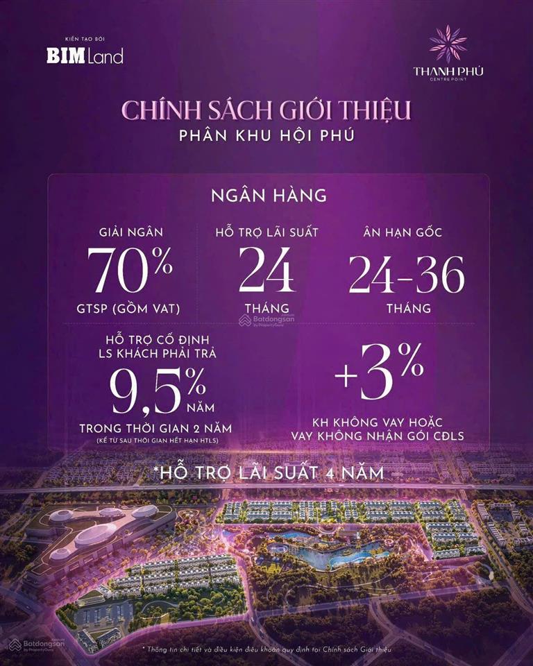 Dự án nhà phố liền kề thanh phú centre point, em trinh đang nhận booking ck 2%