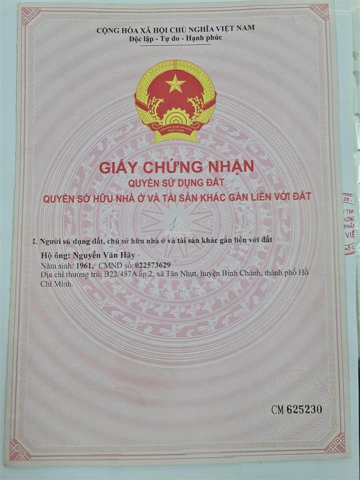 Bán hoặc cho thuê nhà xưởng mặt tiền đường kênh c (đất thổ cư)  dt 255.5m2 12tr