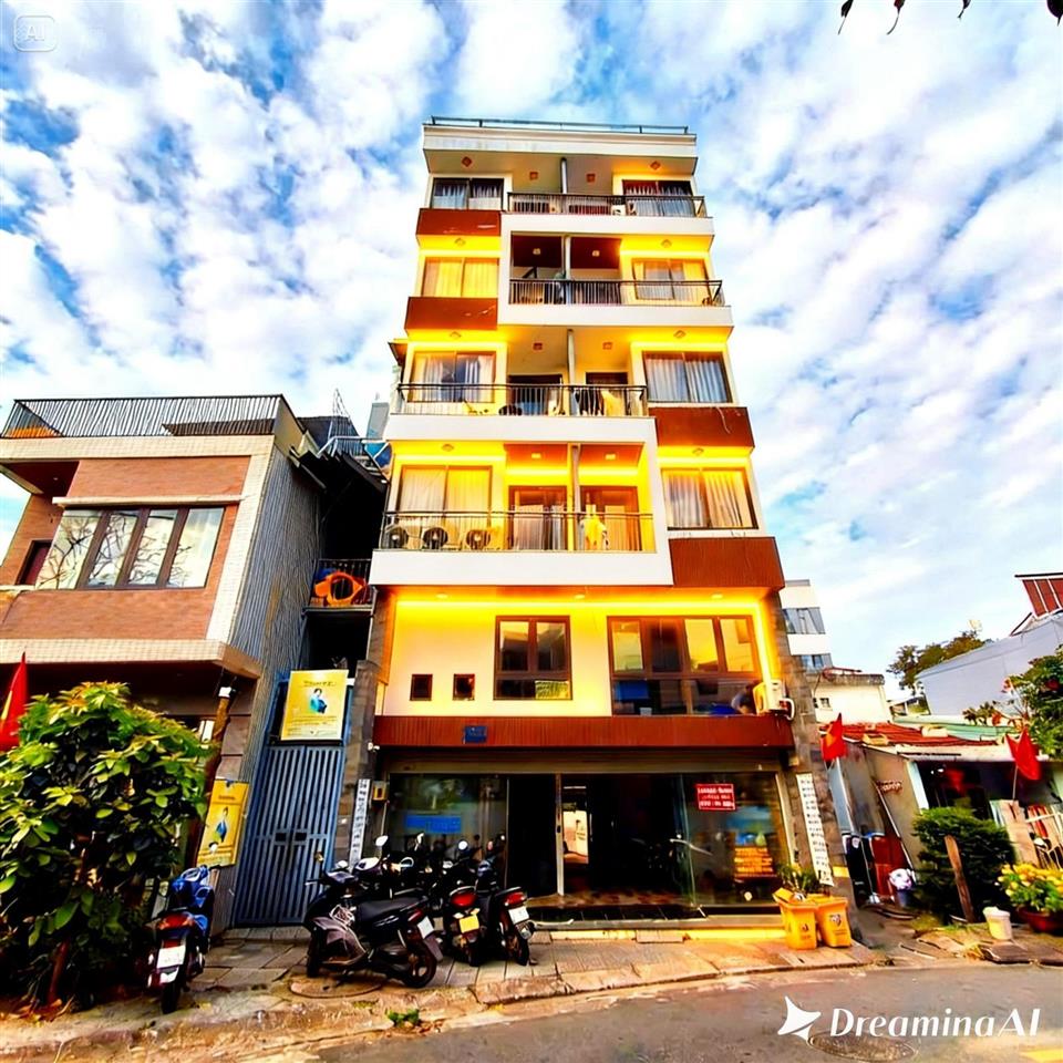 Toà c/hộ new đường phạm khiêm ích  khuê mỹ (dt 130m2  6 tầng  16 phòng), sổ đã hoàn công