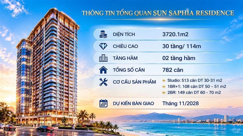 Sun saphia residence  căn hộ biển đầu tiên của sun group tại đà nẵng  nhận booking chọn căn đẹp