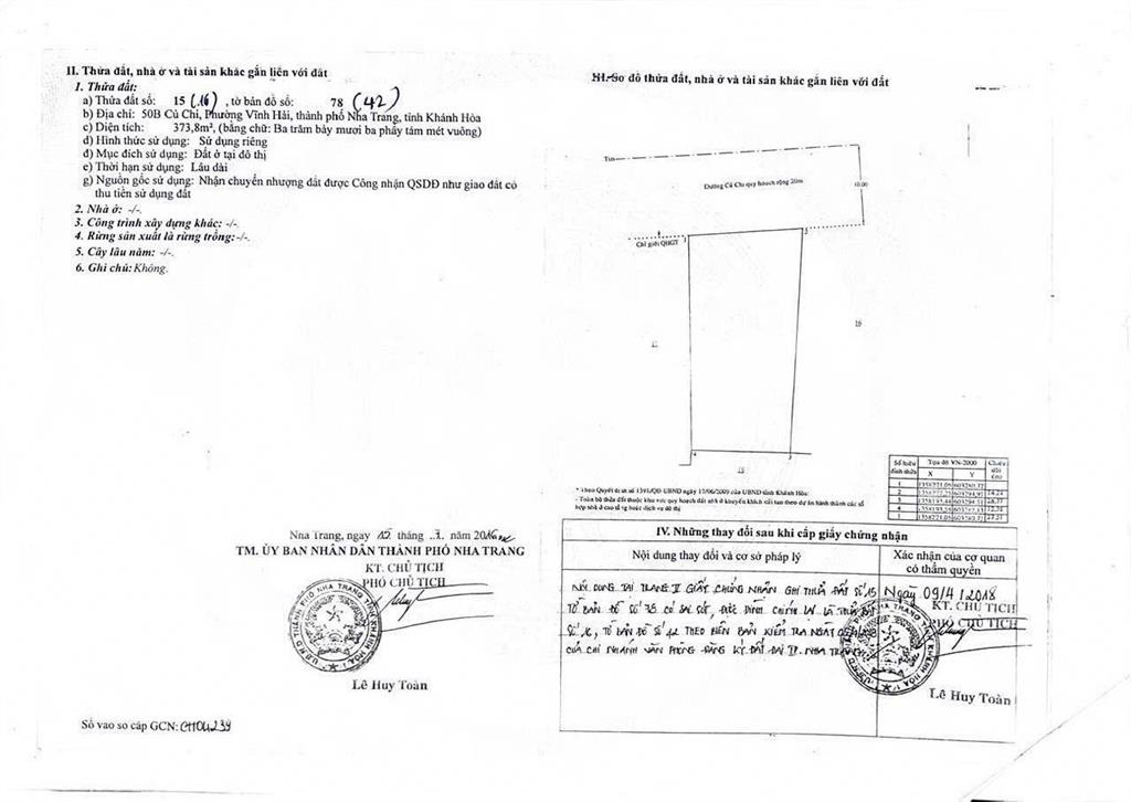 B67. bán nhanh 373,8m2  mặt tiền củ chi, cạnh biển  tặng quán cafe cá koi  55 tỷ