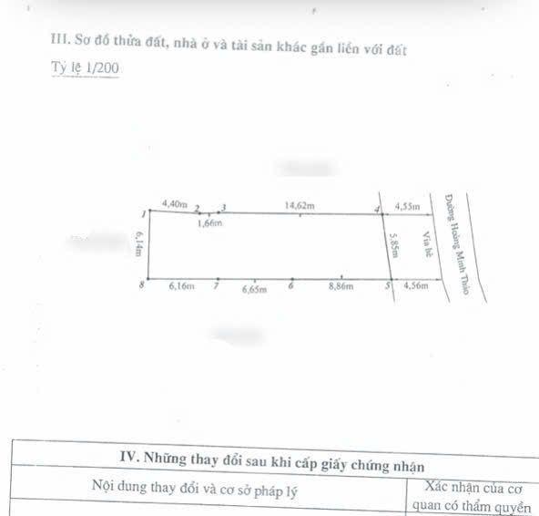 Bán lô đất tặng nhà cấp 4 mặt đường hoàng minh thảo
diện tích 125m2 ngang5,85m nở hậu 6,1m