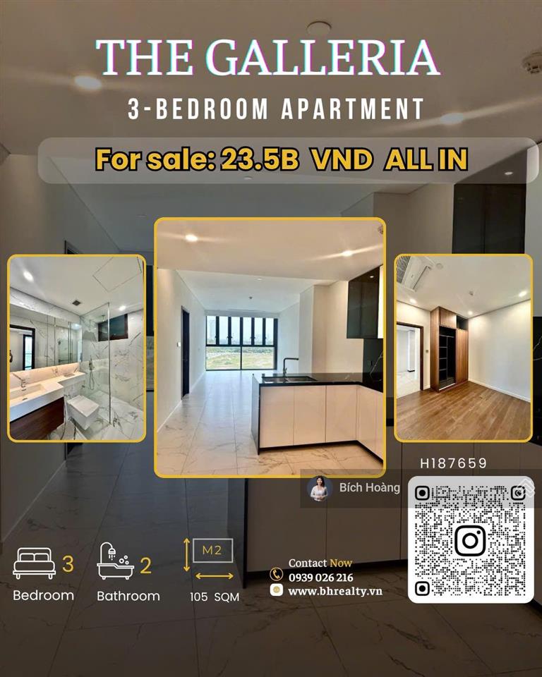 The galleria bán căn 3pn  full nt  view landmark 81  suất spa