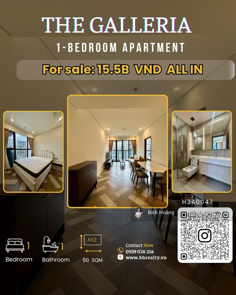 The galleria bán căn 1pn  suất spa  full nt